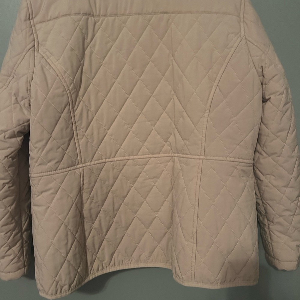 Tommy Hilfiger Tan Puffer Jacket with Quilted Design - Picture 15 of 15